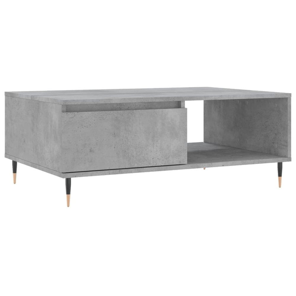 Vidaxl Konferenčný stolík betónovo sivý 90x60x35 cm kompozitné drevo